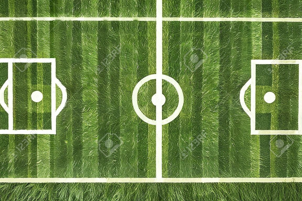 herbe verte naturelle d'un terrain de football