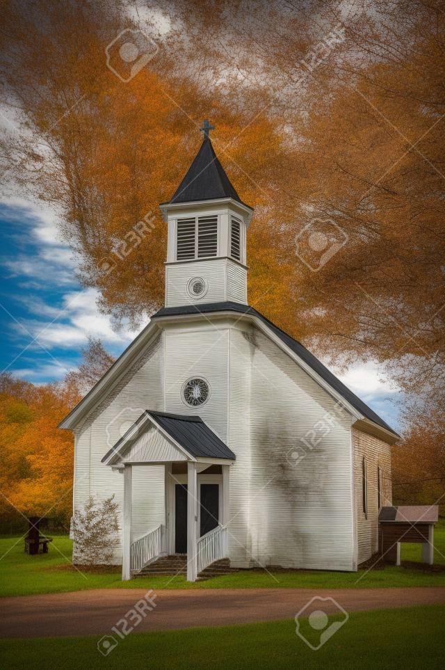 This Tennessee country church was established in 1795.  Ebenezer Methodist Church has been restored and maintained.  The only architectural ediface still weathering is the old tin roofed steeple.