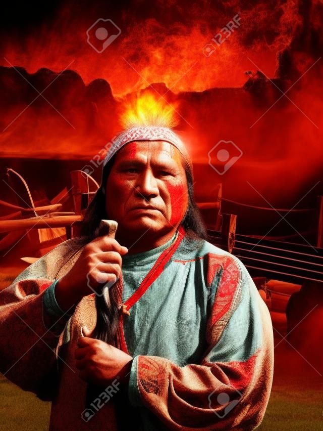 La cultura nativa completa de sangre cherokee