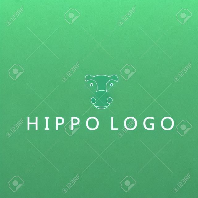 logo hipopotama na tle