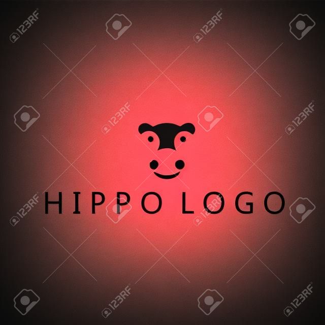 logo hipopotama na tle