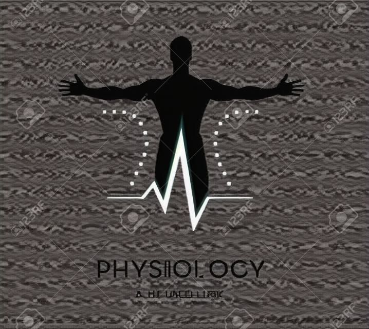 팔, 청취율 라인, 벡터 로고 / 아이콘, 건강, 물리 치료 로고 템플릿이있는 남자 실루엣