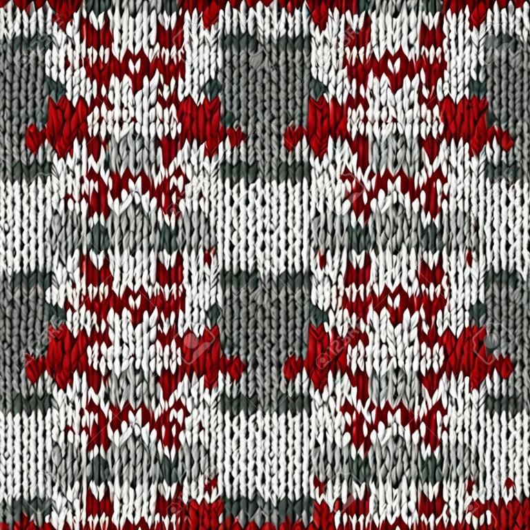 Color knitted Christmas seamless pattern