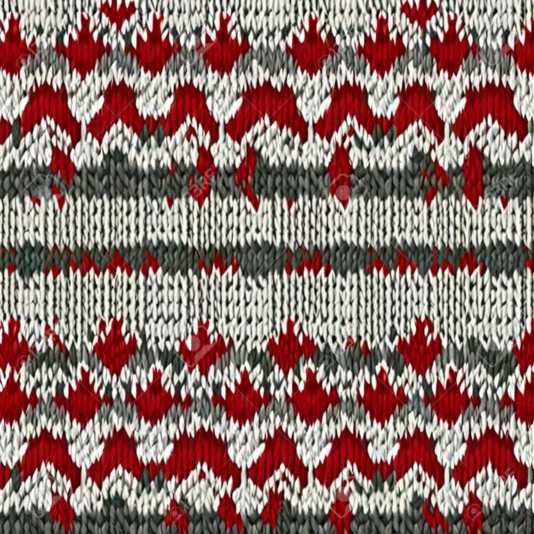 Color knitted Christmas seamless pattern