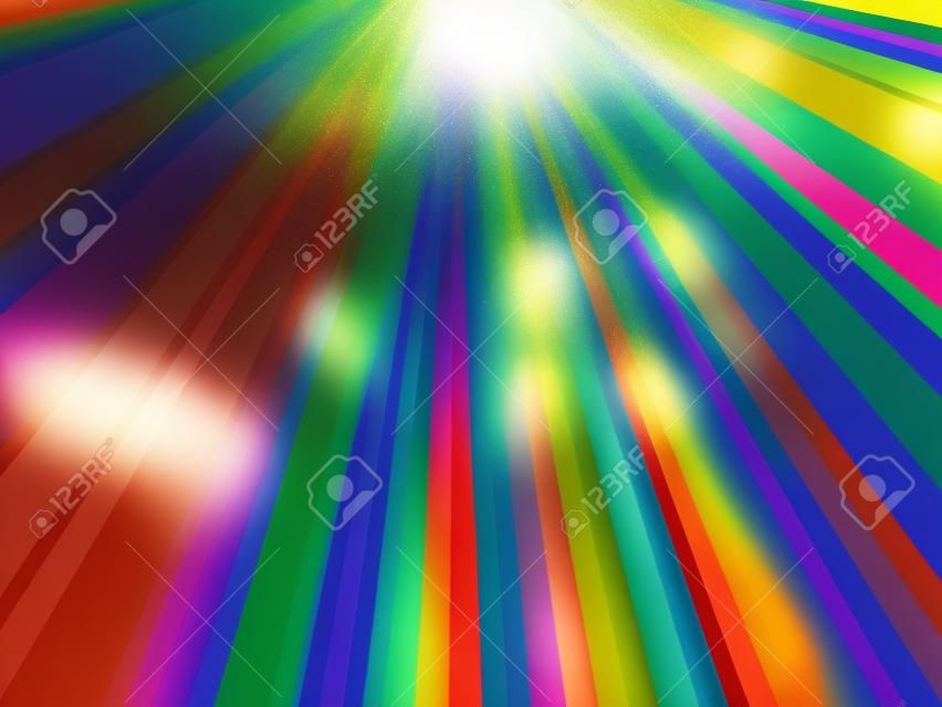 La luz del sol (fondo del arco iris)