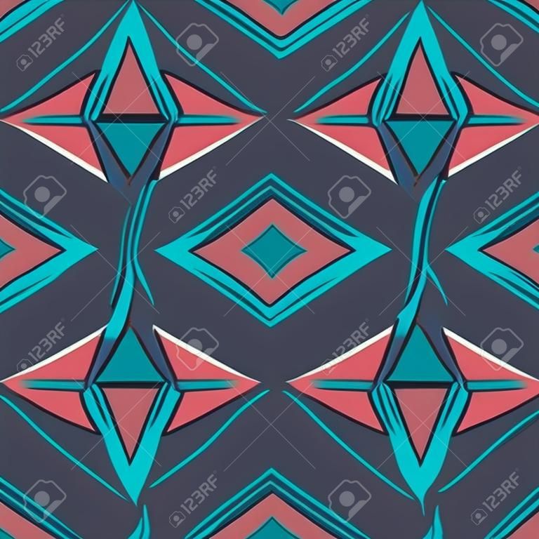 Seamless texture, pattern. Abstract geometric pattern on a square background - colored diamonds. Background for website or blog, wallpaper, textiles, packaging