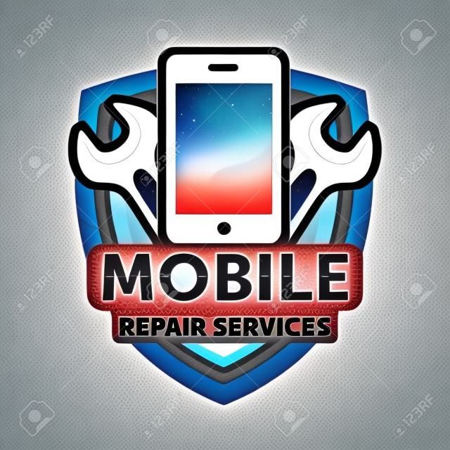 Mobil tamir hizmetleri logosu