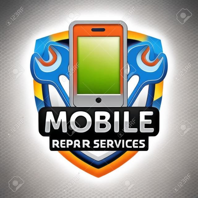 Mobil tamir hizmetleri logosu