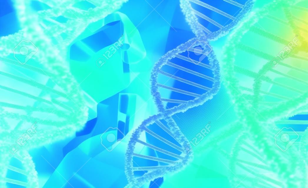Тестирование концепции концепции молекул ДНК.