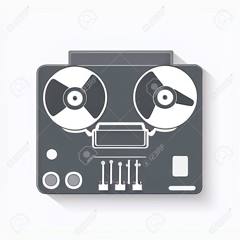 tape recorder icon - vector illustration. eps 10