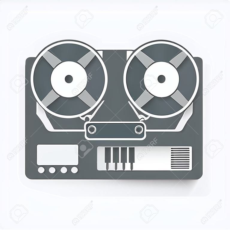 tape recorder icon - vector illustration. eps 10