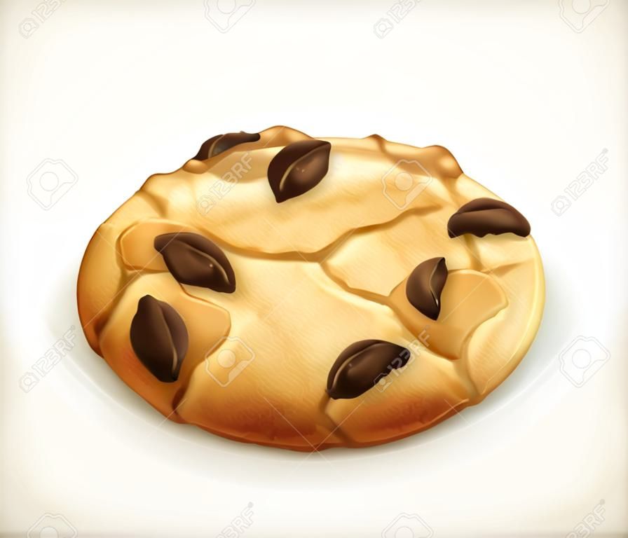 Chocolate cookie, icon