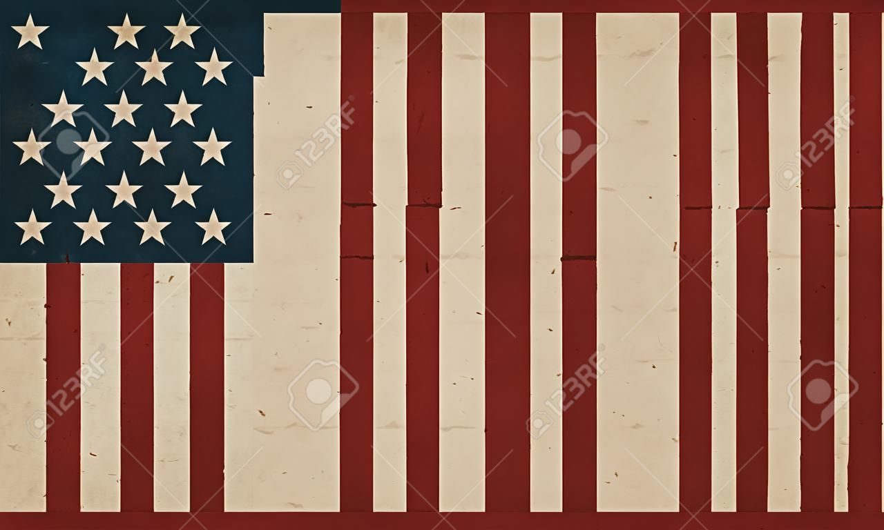 Tło grunge flaga amerykańska