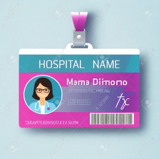 Hospital Name Badge Template