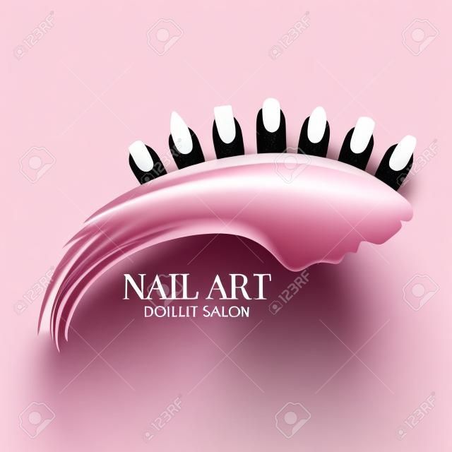 Conceito de arte de unhas para salões de manicure profissional