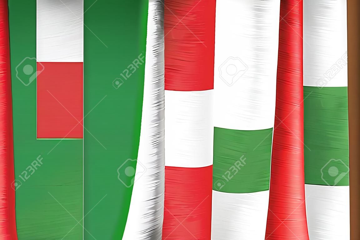 Stoff Flagge von Italien