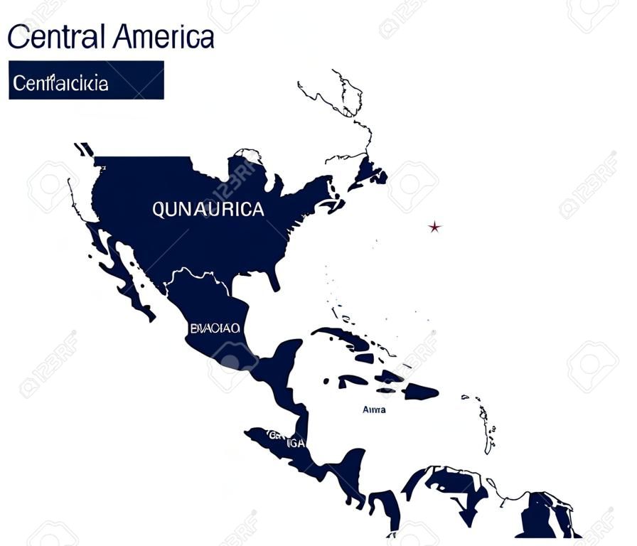 중앙 아메리카의지도