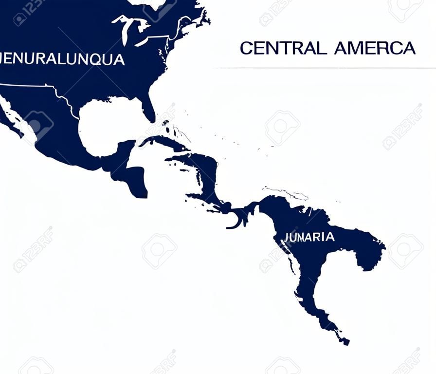 Mapa Ameryki Środkowej