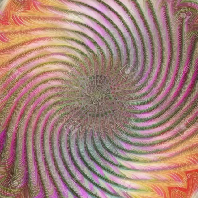 Floral Spin Wheel  (motion illusion)