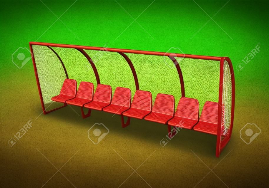 Soccer Player Bench