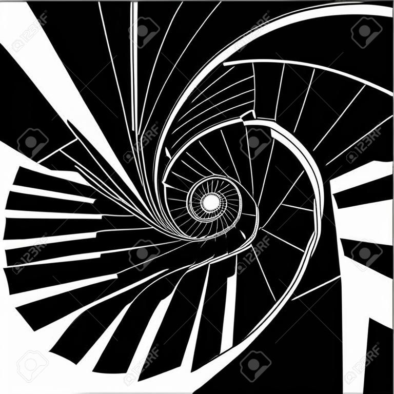 Spiral Staircase Vektor