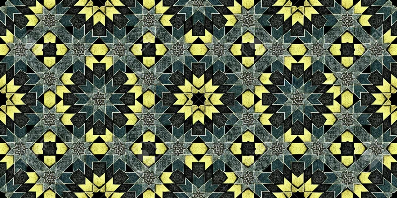 Geometrische Islamitische naadloze patroon voor decoratie wenskaart of interieur. Vector Illustratie.