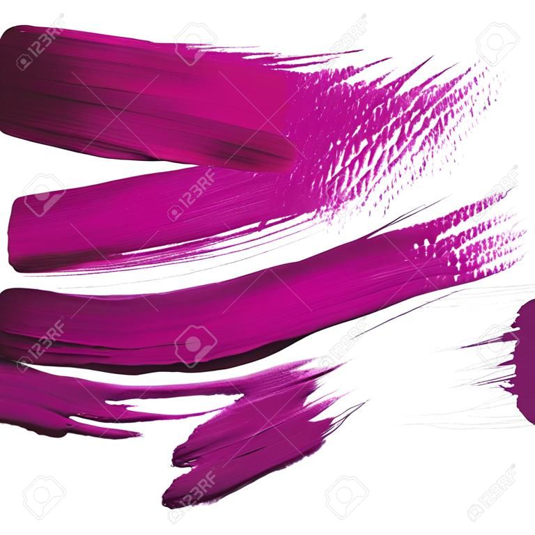 Pincéis de tinta de cor violeta