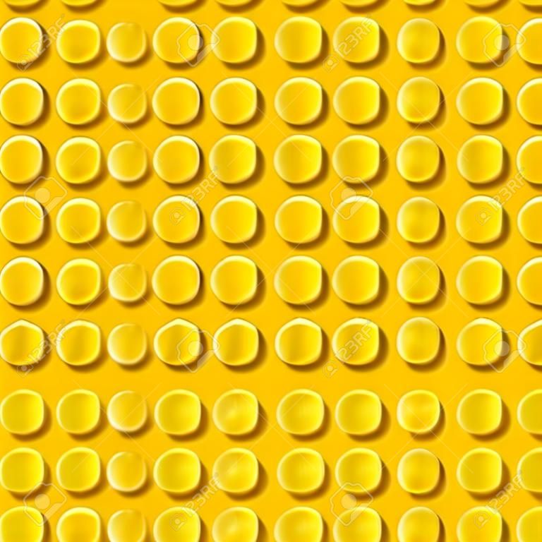 Vector Lego yellow blocks Seamless pattern background