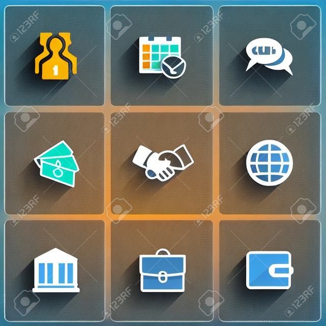 Icone di affari Piso Web e Mobile Applications