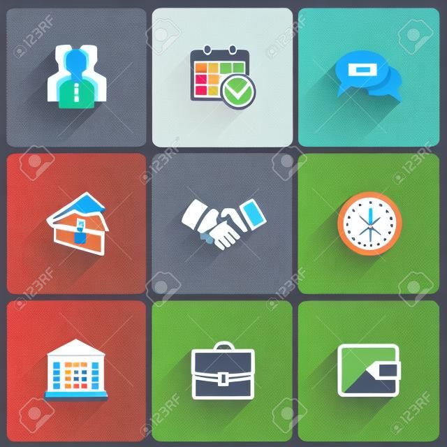 Business Flat icons for Web and Mobile Applications