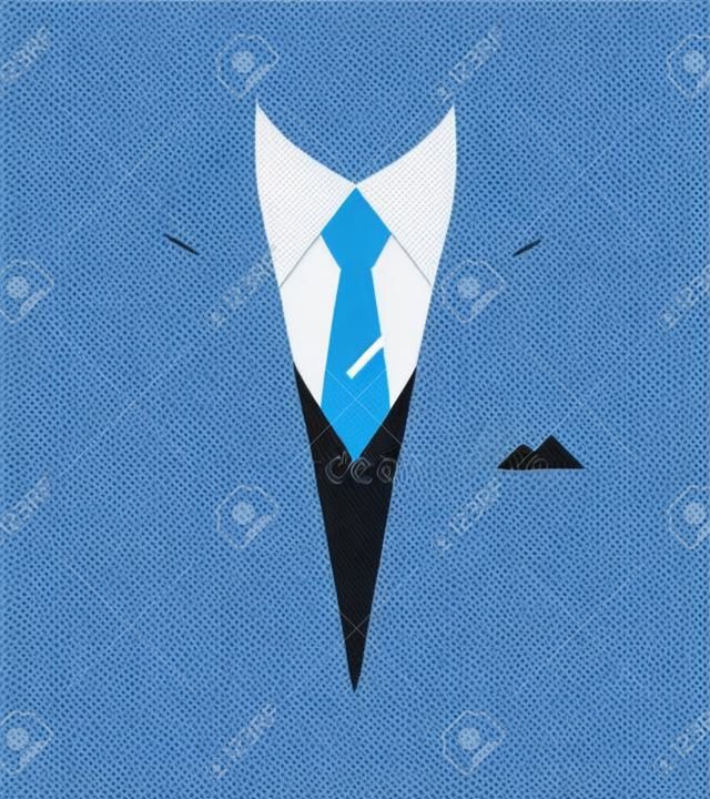 concept de poster chef de costume d'affaires de personne illustration vectorielle