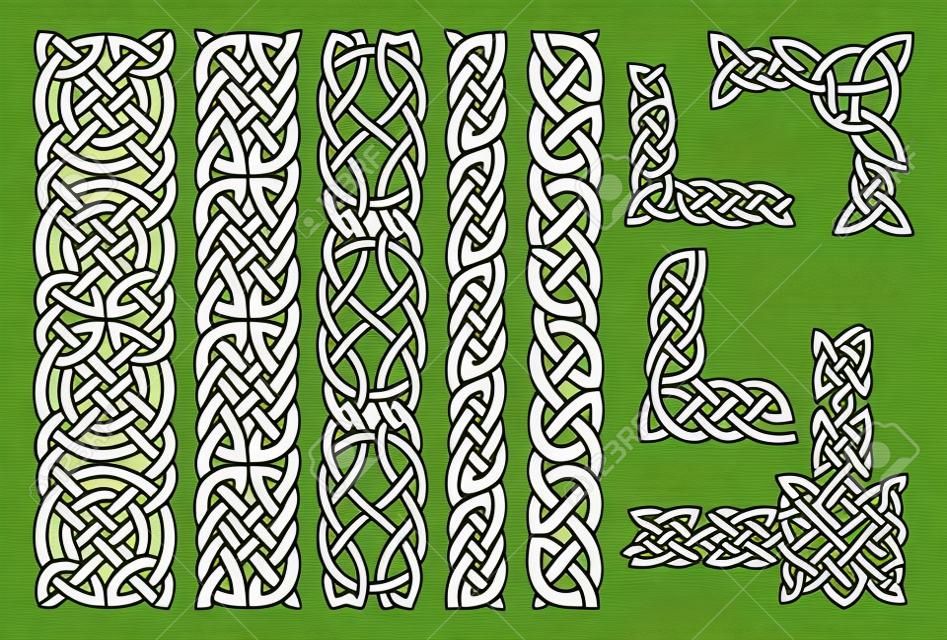 Celtic desen ve Kelt süsleme köşeler