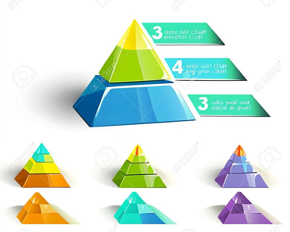 Pyramid chart sablonok