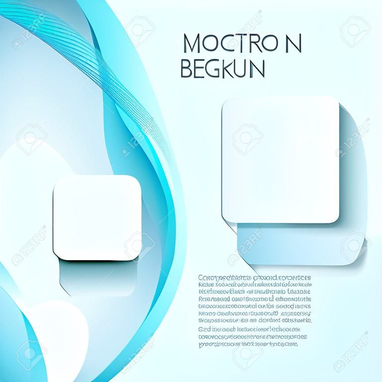 Smoky wave abstract background brochure design. Motion design backdrop, vector illustration
