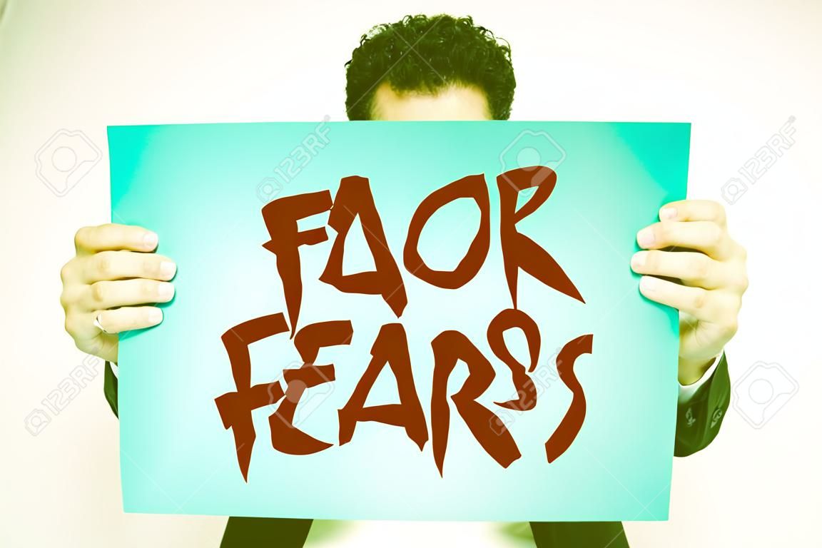 Sign displaying Face Your Fears. Internet Concept Strong and confident to look into the future to success