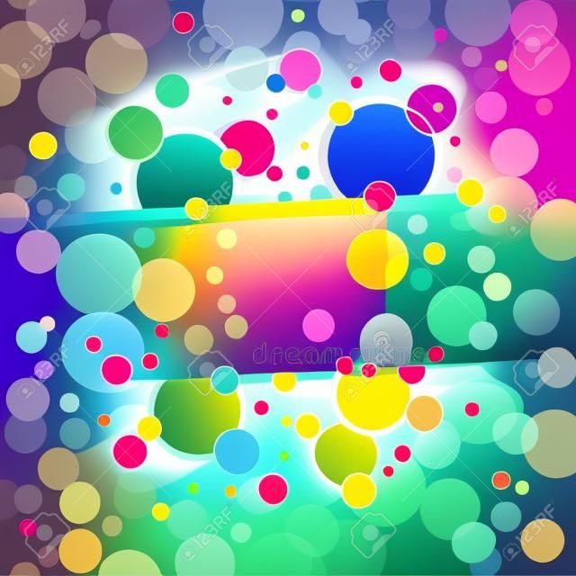 Creative colorful circles background vector illustration