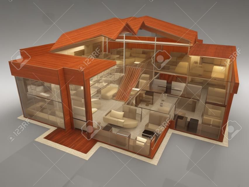 Tienda de muebles dentro de visualización 3D