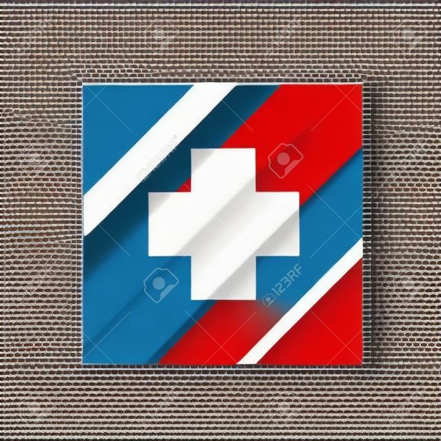 Switzerland flag. National Switzerland flag. Flat vector illustration.