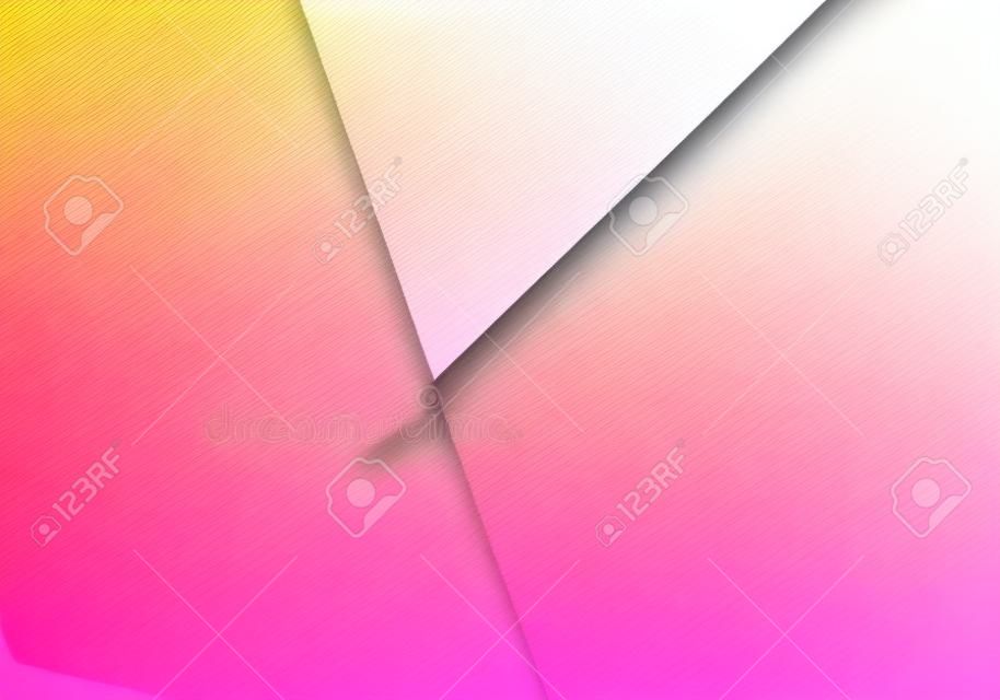 Set of rose gold metal gradient geometric illustration. Template for brochure, message, congratulations, postcard and text