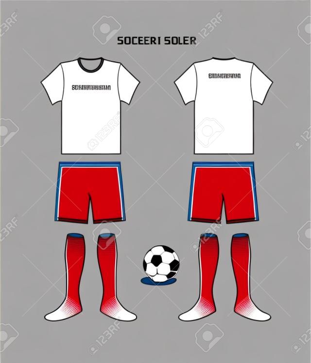 Soccer uniform template vector
