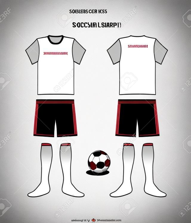 Soccer uniform template vector
