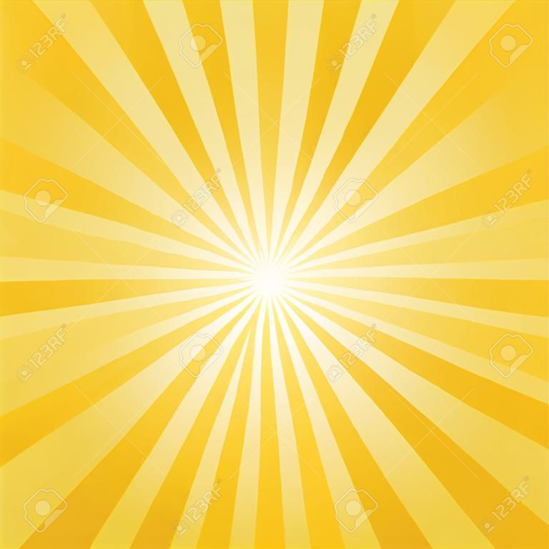 Abstract vector sunburst background with yellow and orange lines for sun effect and summer mood  EPS 10 vector illustration 