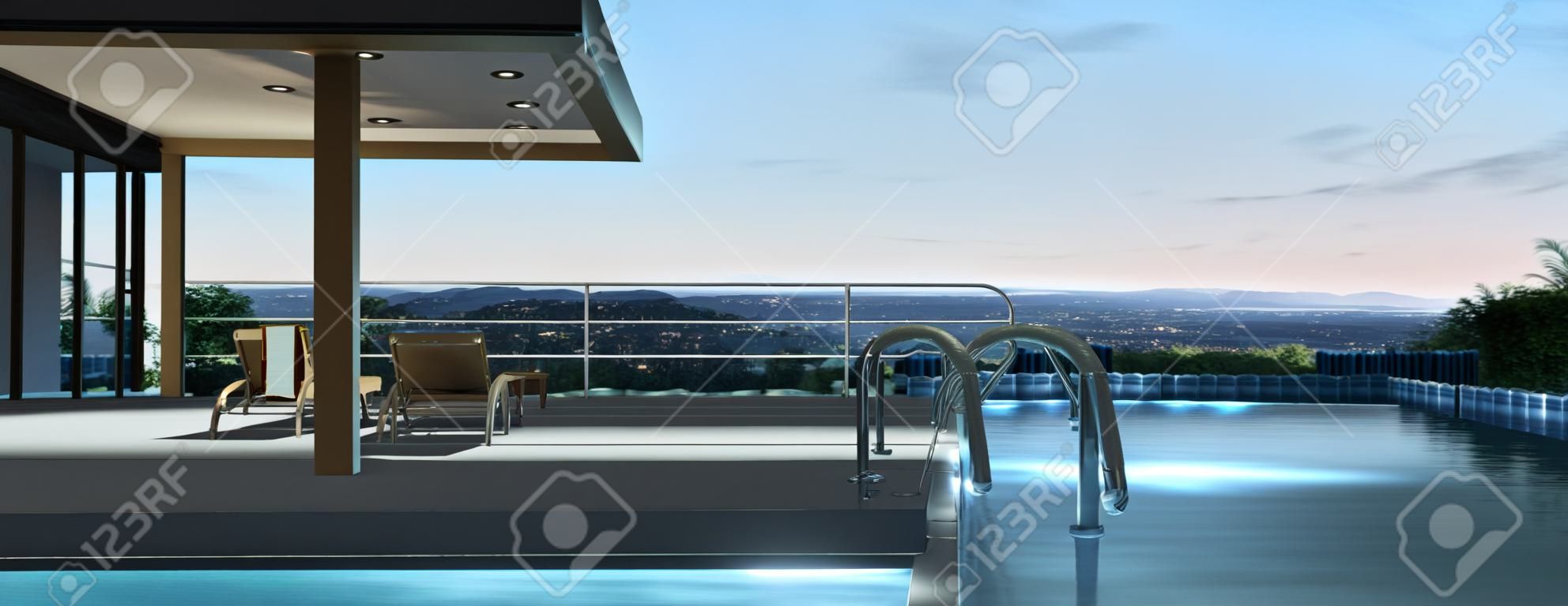Modernes Haus mit Pool und schöne Aussicht