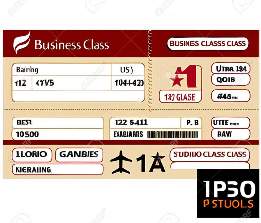 搭乗券ビジネス クラス