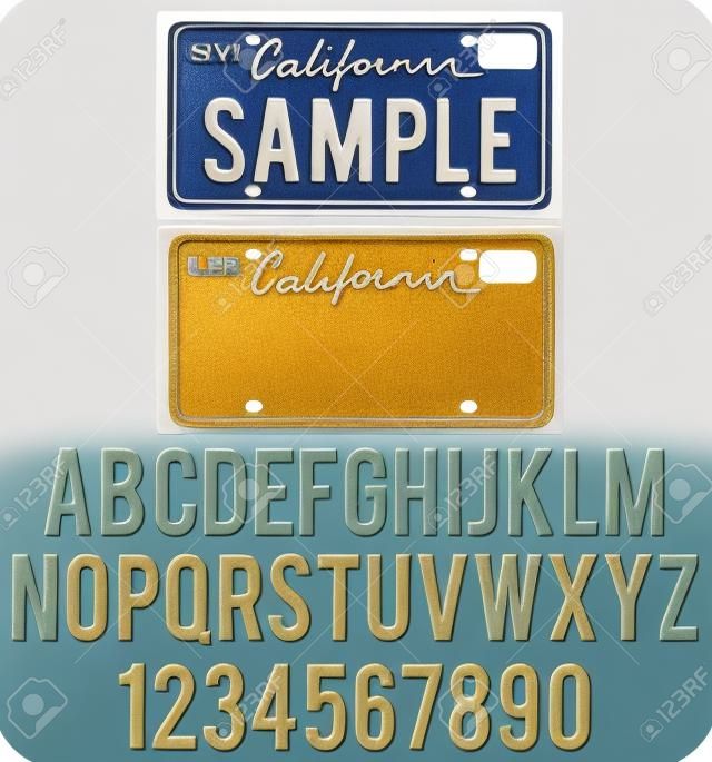 License Plate California