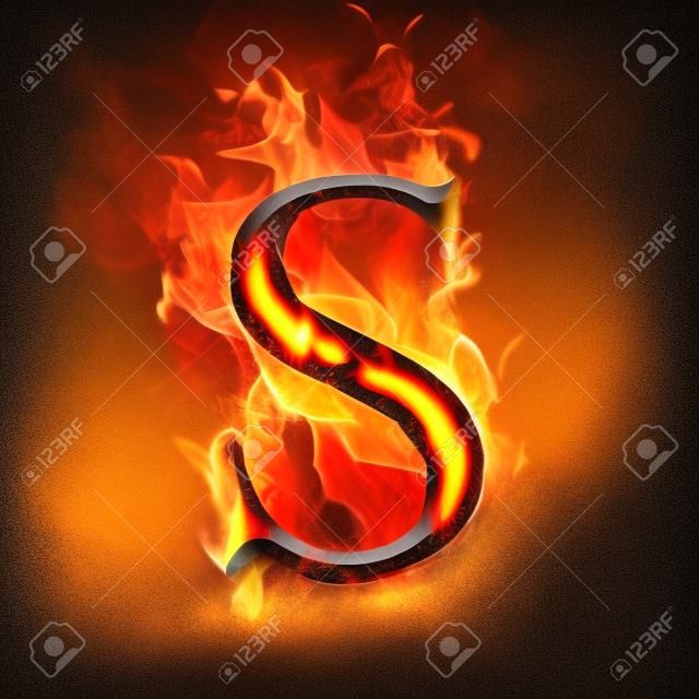 Буквы и символы в огне - Письмо С.