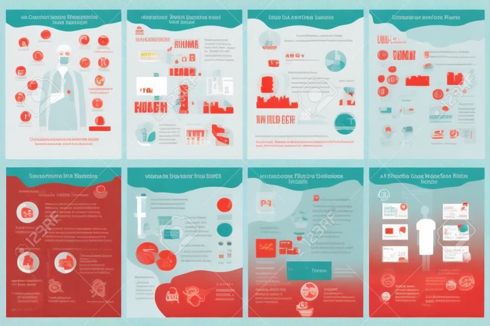 8 pagine di infografica sul cancro del sangue sulla leucemia, una buona risorsa per la leucemia e tutti i tipi di cancro del sangue