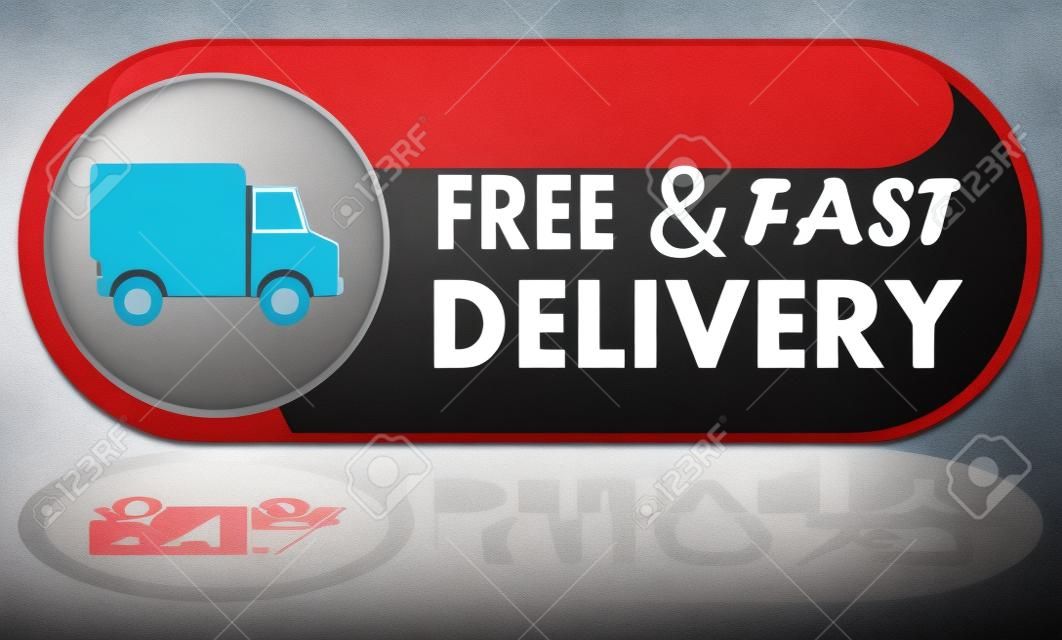 Free and fast delivery banner