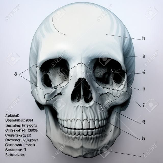 Frontal aspect of the Human skull
