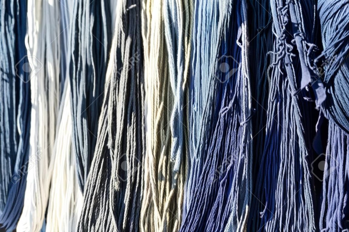 fil de coton organique coloré